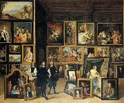    David Teniers, La Vista del Archidque Leopoldo Guillermo a su gabinete de pinturas.-u